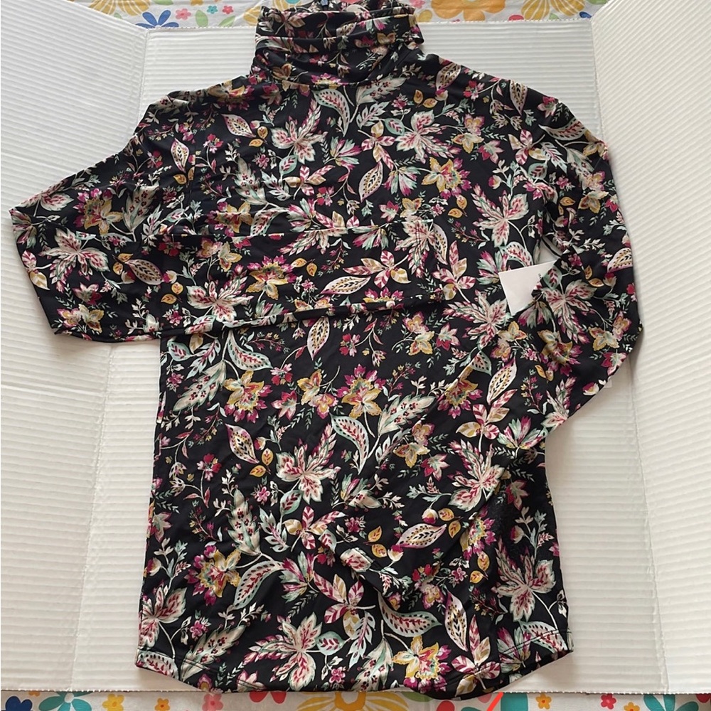 Isabel Marant - Floral Fluid Mock Neck Top NWT Size Small - Picture 3 of 3